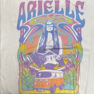 Vintage Graphic Tee with Psychedelic Design